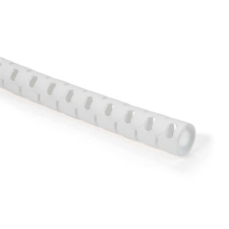 HellermannTyton - Kabelbündelungsschlauch Schlauch inkl. Werkzeug HWPP16L2-PP-WH Spirale, weiss − 8 Stück