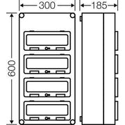 Hensel - Installationskleinverteiler Automatengehäuse Mi 1445 48TE