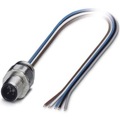 Phoenix Contact - Rundsteckverbinder, feldkonfektionierbar (Industriesteckverbinder) Einbausteckverbinder SACC-EC-M12M#1458813 − 100 Stück