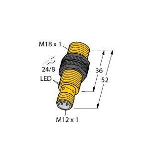 Turck - Induktiver Näherungsschalter Sensor BI5U-S18-AP6X-H1141 induktiv − 1 Stück