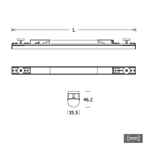 LTS Licht&Leuchten - Lichtleiste LED-Lichteinsatz RENOV810840.1200.1D. 840, DALI, L1200mm