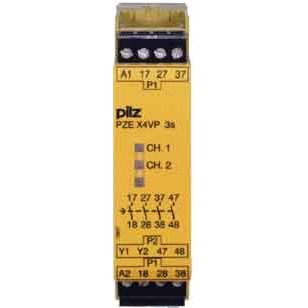 Pilz - Gerät zur Überwachung von sicherheitsgerichteten Stromkreisen Kontakterweiterungsblock PZE X4VP 1 #777581 24VDC 4n/o fix