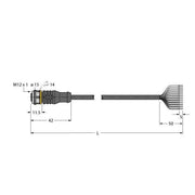 Turck - Konfektioniertes Sensor-Aktor-Kabel Aktuator- u. Sensorleitung RKC12T-5/TEL PVC