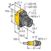 Turck - Lichtleitersensor/Lichtleiterverstärker Opto Sensor QS18VP6FQPMA Lichtleiter − 1 Stück