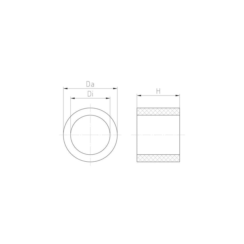 Jacob - Dichtring, flach Dichtring WJ-DM 32V VITON 21X25X12,5 − 25 Stück