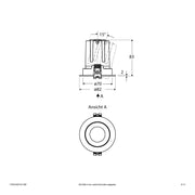 EVN Lichttechnik - Downlight/Strahler/Flutlicht LED-Einbauleuchte modular F10RXXXM1327L38D Konfigurationstype