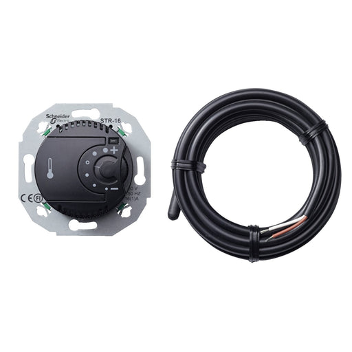 Elso - Raumthermostat Temperaturregler,elektr. WDE011625 schwarz,m.Fernfühler