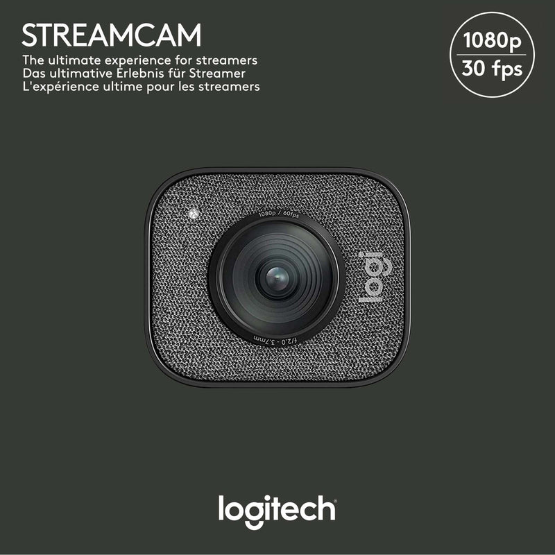 Logitech - Zubehör/Ersatzteile für Unterhaltungselektronik Webcam StreamCam USB3.1-C,FullHD