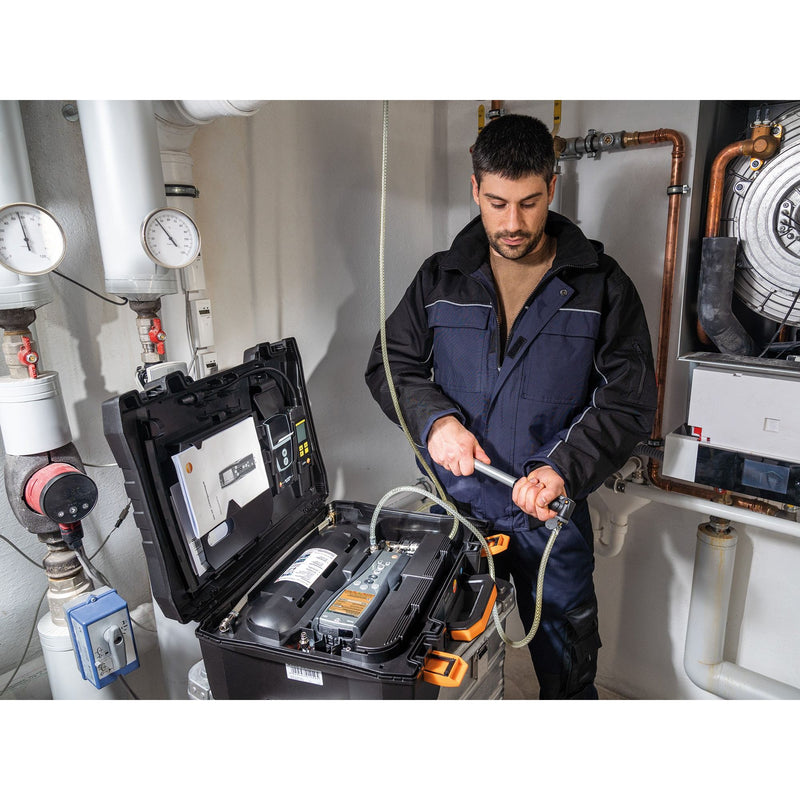 Testo - Differenzdruckmeßgerät Druck-Leckmengenmessgerät 0563 3240 70 Basis Set 324 Gas+Wa