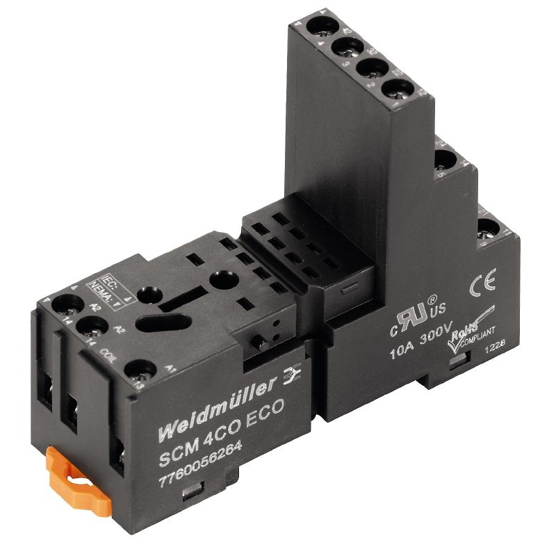 Weidmüller - Relaissockel SCM 2CO ECO − 10 Stück