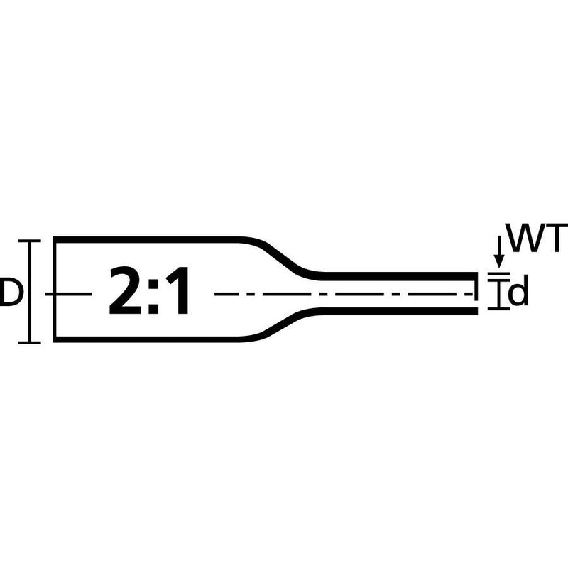 HellermannTyton - Schrumpfschlauch Warmschrumpfschlauch TLFX190YE PO-X YE 30 Rolle 30m