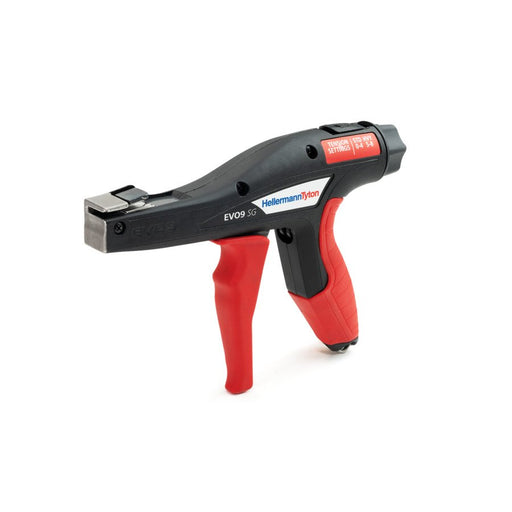 HellermannTyton - Verarbeitungswerkzeug für Kabelbinder Manuelles Hanwerkzeug EVO9SG-PL-BK EVO9SG