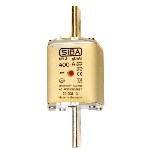 Siba - Messersicherung NH-Sicherungseinsatz 2000513.500 500A NH3 gG 500V − 3 Stück