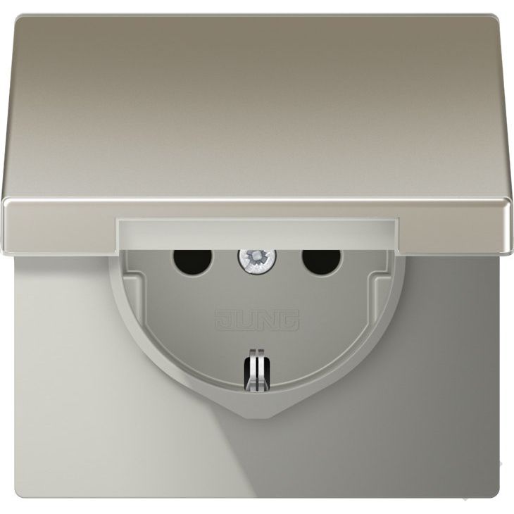 Jung - Abdeckung/Bedienelement für Installationsschalterprogramme Zentralplatte ES 1520 KLPL-L m. Klappdeckel