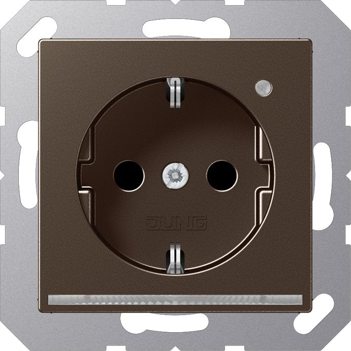 Jung - Steckdose SCHUKO-Steckdose 16A 250V A 1520-O MO LNW LED-Orient.licht ws
