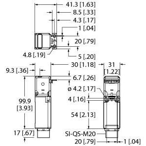 Turck - Einzelpositionsschalter Sicherheitsschalter SI-LS100F mechanisch