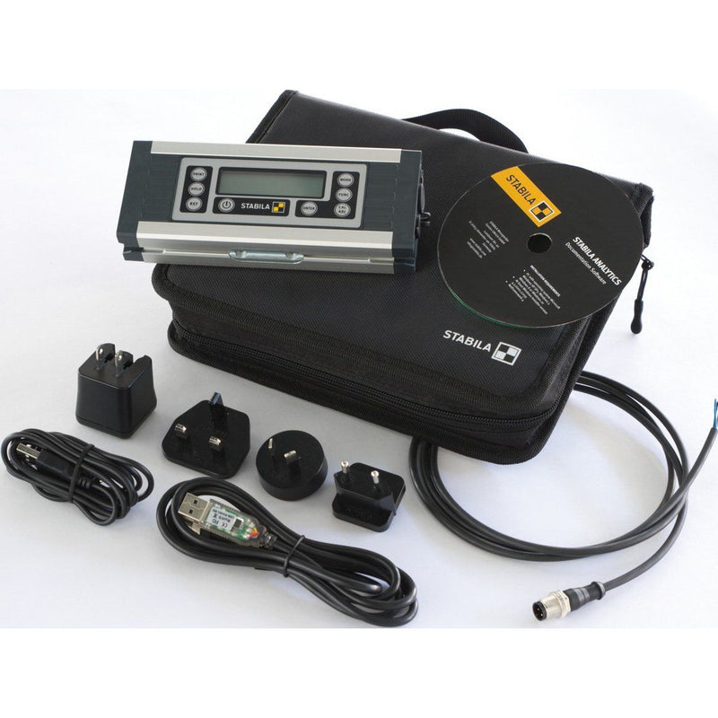 Stabila - Wasserwaage Elektronik-Neigungsmesser TECH 1000 DP 6-teiliges Set