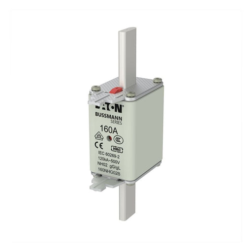 Eaton - Messersicherung Sicherungseinsatz Nieders. NH FUSE 16#160NHG02B 160A AC 500V 120kA − 3 Stück