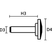 HellermannTyton - Spreizniet TY8P1-N66-BK-M1 − 1000 Stück