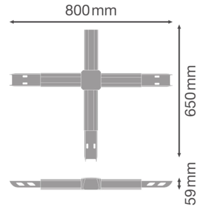 Ledvance - Elektrisches Zubehör/Ersatzteile für Leuchten X-Verbinder 8-pol. TRS.FL. X01-NODE8PWT