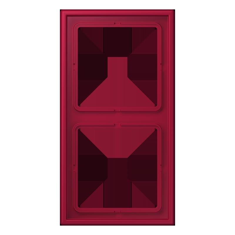 Jung - Abdeckrahmen Rahmen 2-fach LC 982 229 rouge carmin