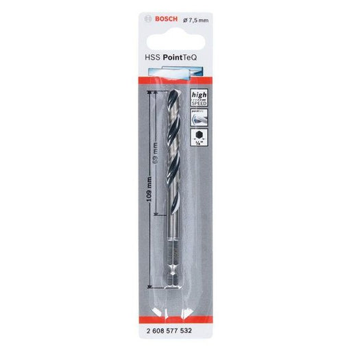 Bosch - Bohrer HSS PointTeQ 2608577532 Sechskantbohrer 7,5