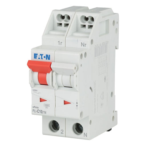 Eaton - Leitungsschutzschalter PLI-C10/1N C 10A, 1p+N Steckkl