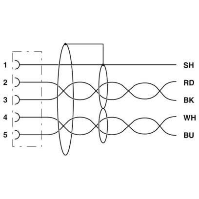 Phoenix Contact - Konfektioniertes Sensor-Aktor-Kabel Bussystem-Kabel SAC-5P-10,0-#1419031 − 1 Stück