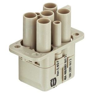 Harting - Kontakteinsatz für Rechtecksteckverbinder Buchseneinsatz 09120063141 4+2pol.+PE 40A − 10 Stück