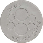 Icotek - Einführungsflansch für Kleingehäuse/Schaltschrank Kabeldurchführungsplatte KEL-DP 32/10 A grau − 10 Stück