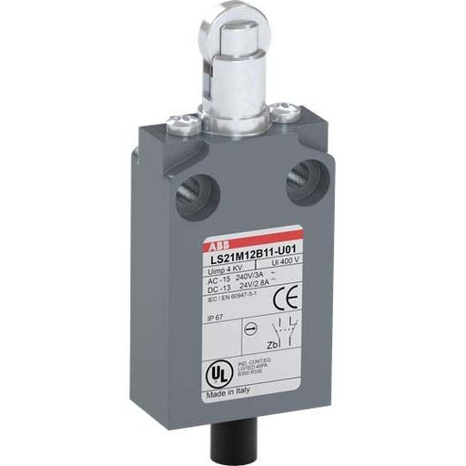 ABB Stotz S&J - Einzelpositionsschalter Kompakt-Pos.schalter LS21M12B11-U01 Metall-Gehäuse IP67