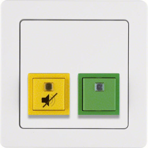 Berker - Behindertenelement für Installationsschalterprogramme Abstell-Anwesenheitstaster 52056089 mit Rahmen pows/sa