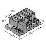 Turck - Feldbus, Dez. Peripherie Funktions-/Technologie-Modul Programmierbares Set TI-BL67-PG-DP-S-8 I/O-Kommunikation
