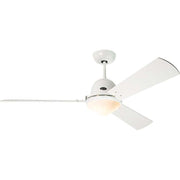 Casafan - Umluftventilator Deckenventilator mit Licht Libeccio 140 WE FB weiß mit Fernb