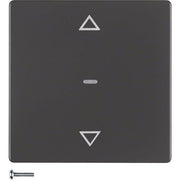 Berker - Bussystem-Tastwippe KNX-Funk Jalousie-Taste 85245226 anthrazit samt