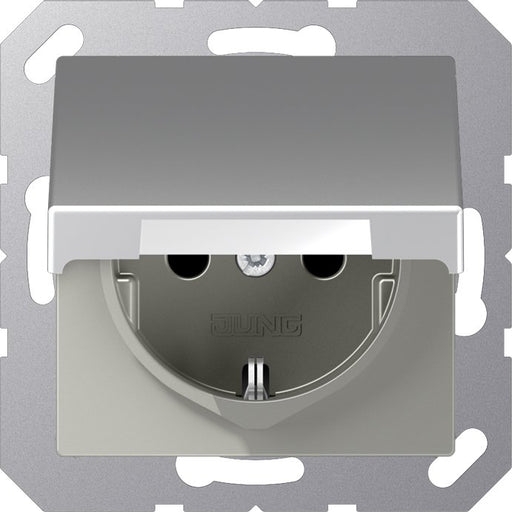 Jung - Abdeckung/Bedienelement für Installationsschalterprogramme Abdeckung A 1520 KLPL AL f.SCHUKO Steckdosen