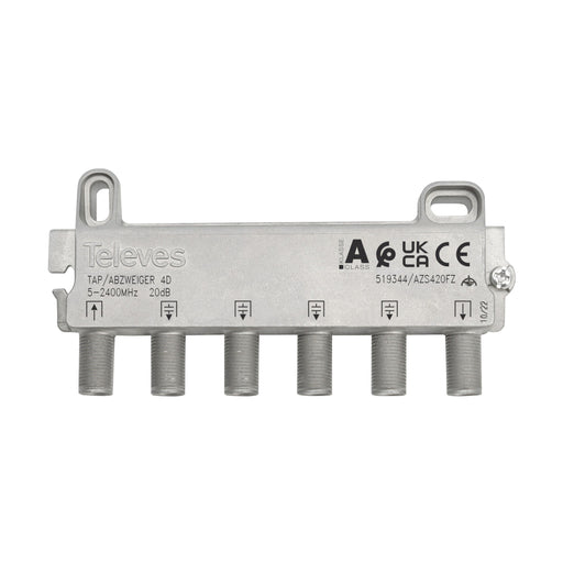Televes - Abzweiger und Verteiler Abzweiger 4f AZS416FZ 16 dB, 5-2400 MHz