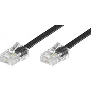 Goobay - Konfektionierte Fernmeldeleitung ISDN Modularanschlußkabel 50255 3m,sw,St/St