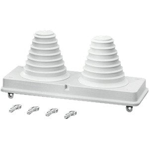 Hensel - Einführungsflansch für Kleingehäuse/Schaltschrank Kabeleinführungsflansch Mi FP 72 2x d=30-72 mm