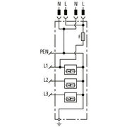 DEHN - Kombi-Ableiter für Energietechnik Kombi-Ableiter DSH ZP 2 SG TNC 255