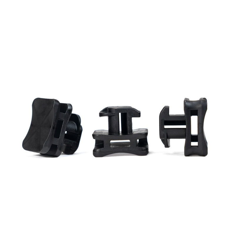 HellermannTyton - Befestigungssockel und -element für Kabelbinder Befestigungelement ACFM2W10 #151-03055 PT6-PA66/6HIRHS-BK − 25 Stück