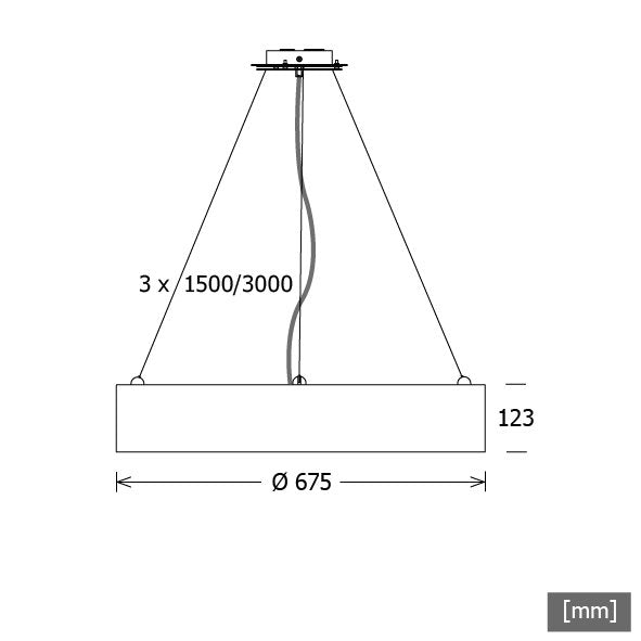 LTS Licht&Leuchten - Pendelleuchte LED-Pendelleuchte PLL 28.675 #640166 PL28 840 DALI ws
