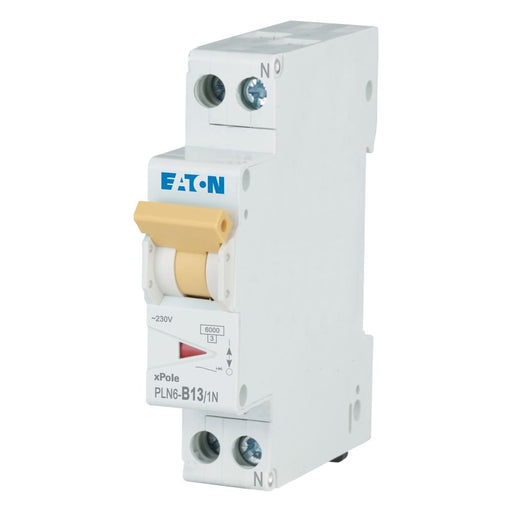 Eaton - Leitungsschutzschalter PLN6-B13/1N-DE 13A, 1p+N,Steckkl. B