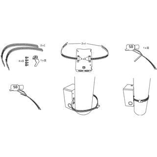 Danfoss - Zubehör/Ersatzteile für Raumthermostat/Uhrenthermostat Montagesatz f.AP-Thermost. DEVIreg610 #19116920 zur Befest. am Rohr