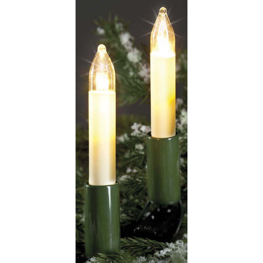Hellum - Festbeleuchtung LED-Schaftkerzenkette 15er 801545 warm-weiß