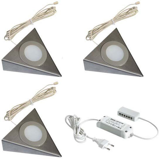 Hera - Decken-/Wandleuchte 3er-Set LED-UB-Leuchte 61055931102 2-LEDww eds+Trafo15W