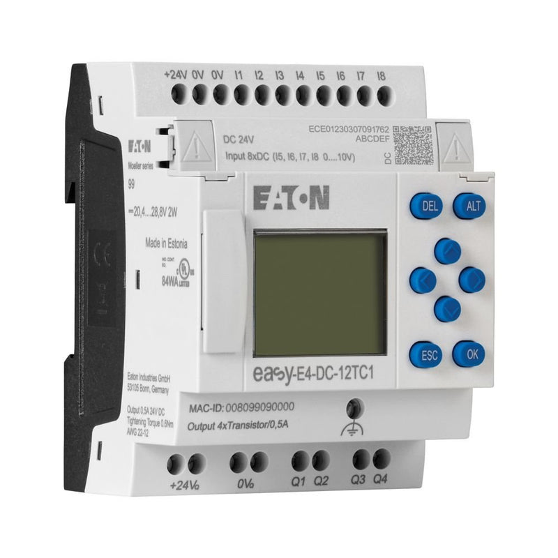 Eaton - Logikmodul Steuerrelais easyE4 EASY-E4-DC-12TC1P 24V DC