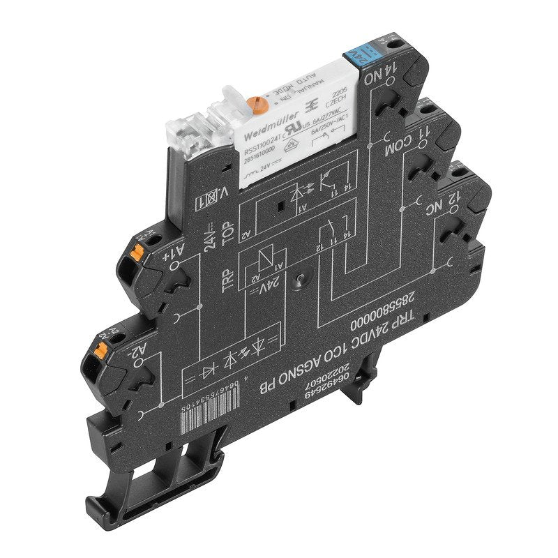 Weidmüller - Schaltrelais Koppelrelais TRP 24VDC ACT PB 24 V DC 20 %,1S − 10 Stück