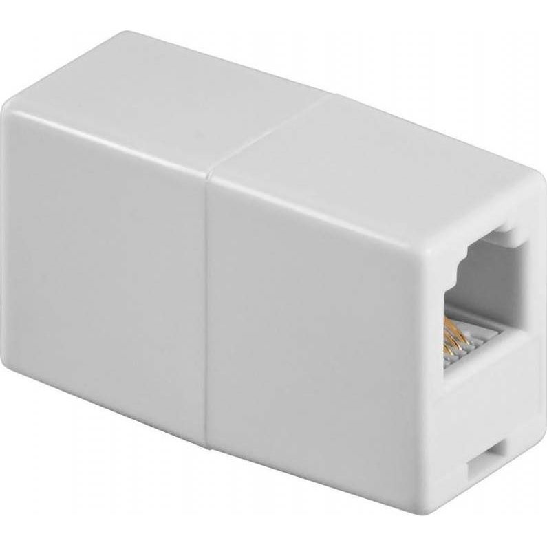Goobay - Modulare Kupplung RJ11 Kupplung 93052 ws,Bu/Bu − 10 Stück