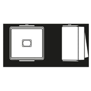 Jung - Taster ohne Symbole 633 W 1-pol. Wechsler N-K